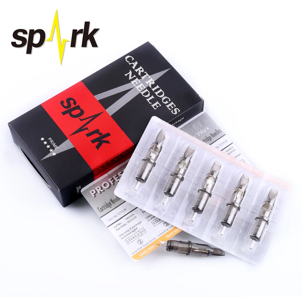 10 шт. девочек на вечеринки, цветок Детские SPARKCARTRIDG стерильные одноразовые для татуировок картридж иглы инструменты Большая винная бутылка(0,35 мм игла) 1205/07/09/11/13/15RM