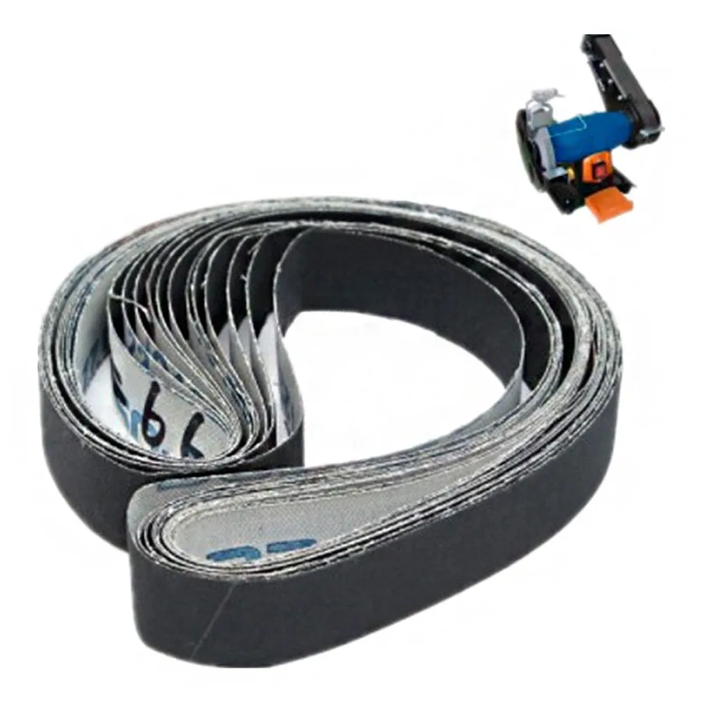 

12PCS Silicon Carbide Belts Soft Cloth Sanding Belts For Wood Metal Polishing Abrasive Bands For Wood Soft Metal Polishing