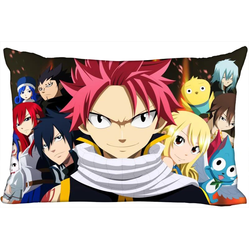 

Новое поступление Fairy Tail наволочка с аниме декоративная 45x35 см (с одной стороны) прямоугольник с цепочным принтом наволочка Новый год наволо...