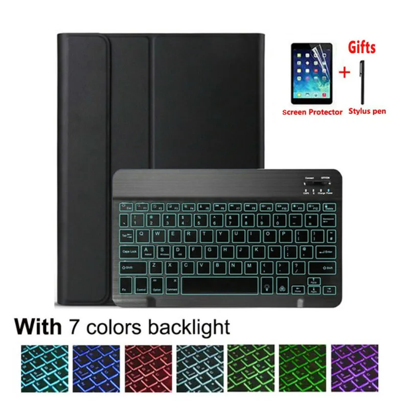 

Magnetic Case For Huawei MatePad 11 2021 DBY-W09 /L09 10.95" Tablet Cover 7 Colors Backlight Bluetooth Keyboard Stand Shell+Gift