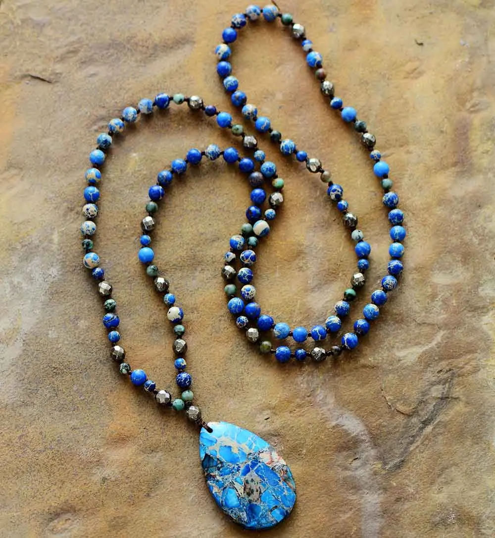 Роскошное женское ожерелье из натуральных камней искусственные бусины ручной