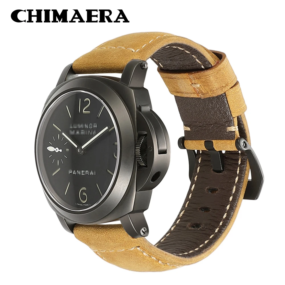Ремешок для часов CHIMAERA из натуральной кожи Модный стальной браслет наручных
