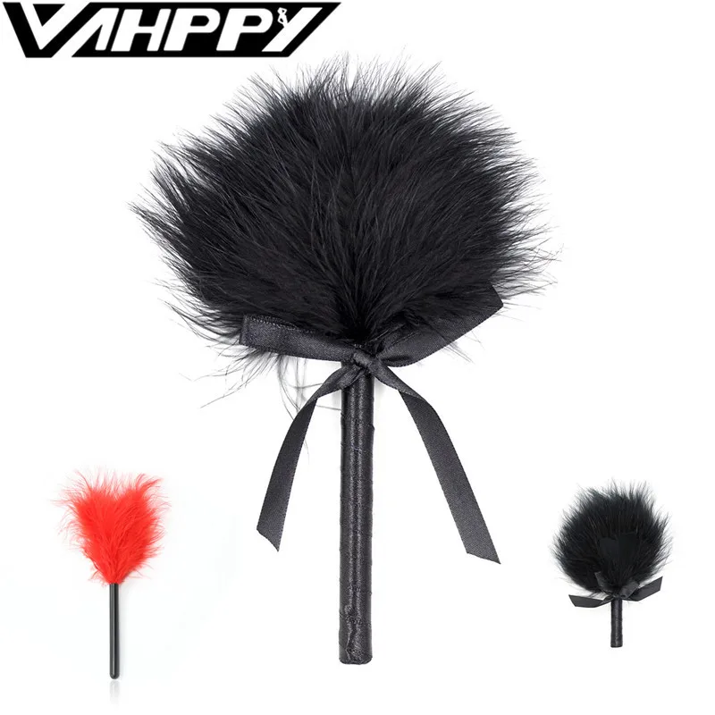 БДСМ секс бандаж секс-игрушки для пар Фетиш с перьями хлыст-флоггер порка раба см