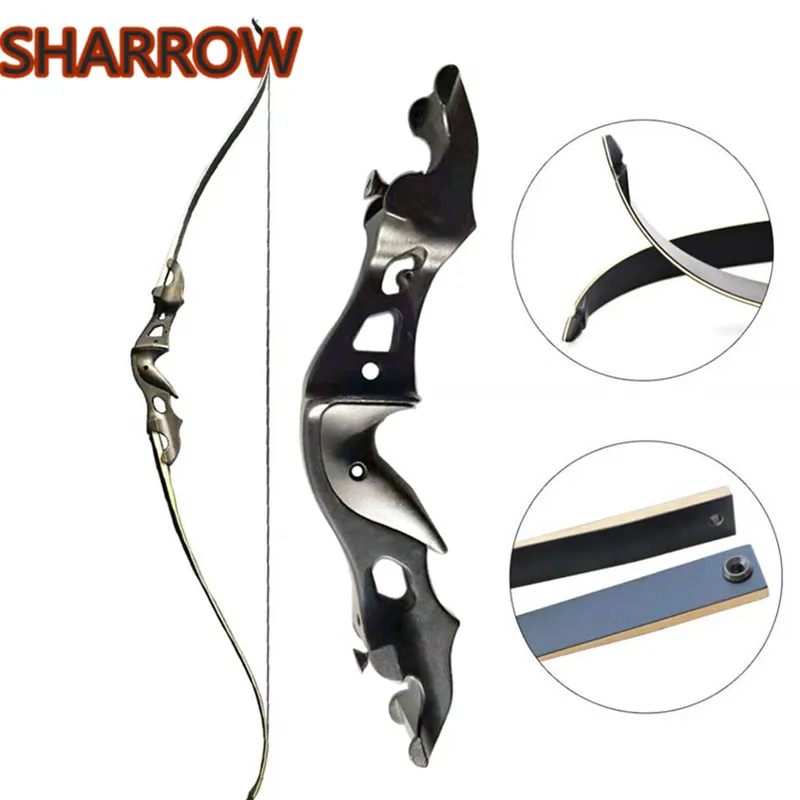 

58" Archery Recurve Bow Takedown Hunting Recurve Bows 20lbs-55lbs Longbow Right Hand Bow Riser For Shooting Hunting Competition