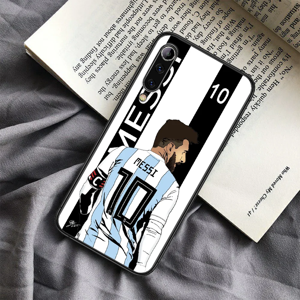 

Football Lionel Messi Phone Case For Xiaomi Mi Note 10 A3 9 MAX 3 A2 8 9 Lite Pro Ultra black Funda 3D Cell Trend Coque Pretty