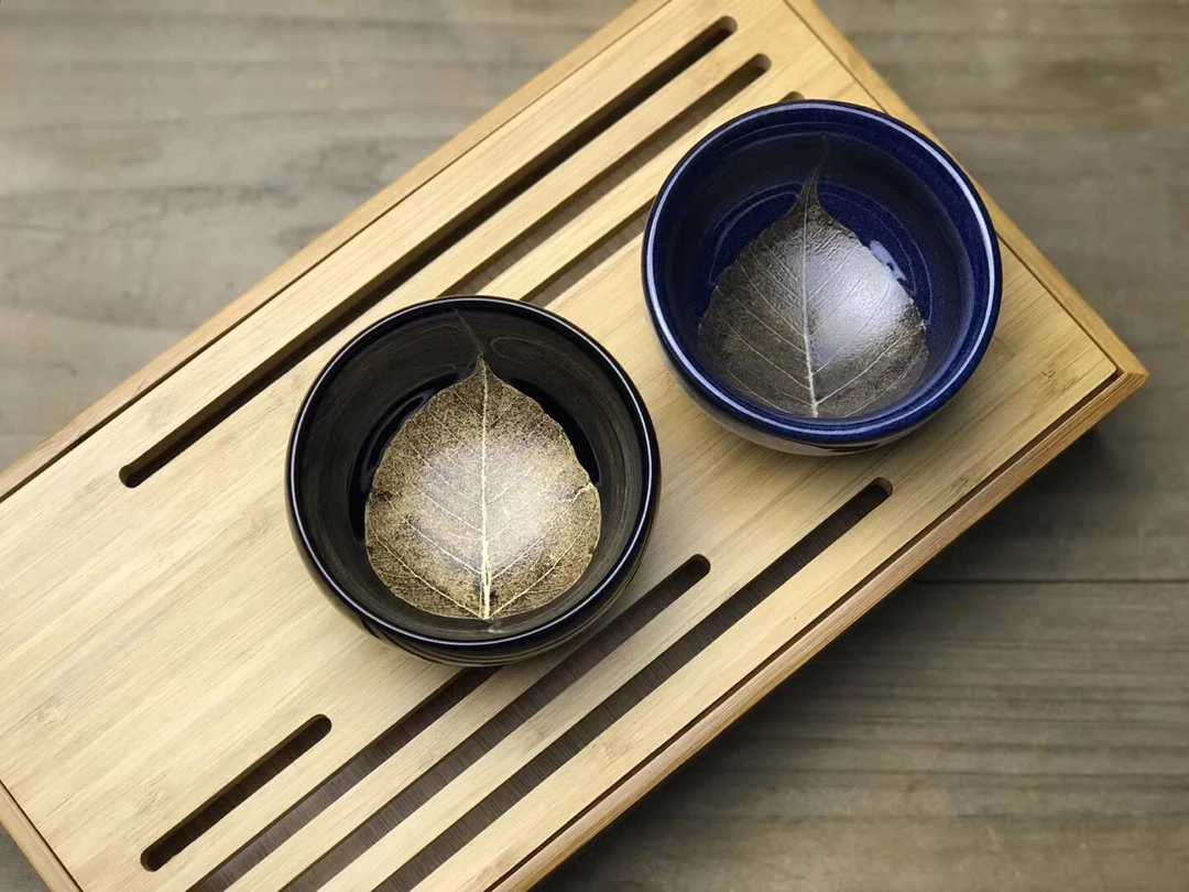 JZ153 винтажная чайная чашка с листьями в старинном стиле глазурью - Цена: 7 033,78 руб.