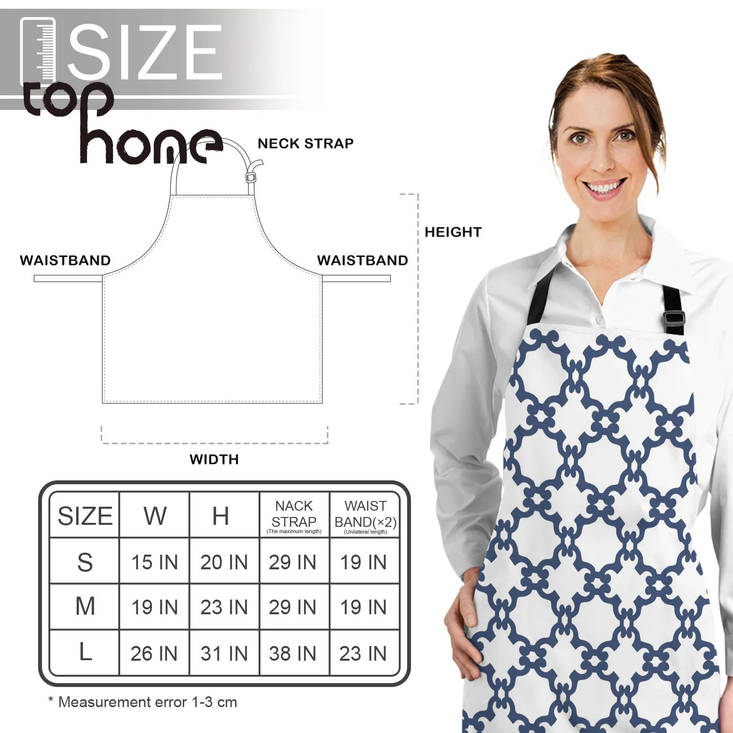 Tophome Кухонный Фартук геометрический абстрактный дизайн синий прочная простота