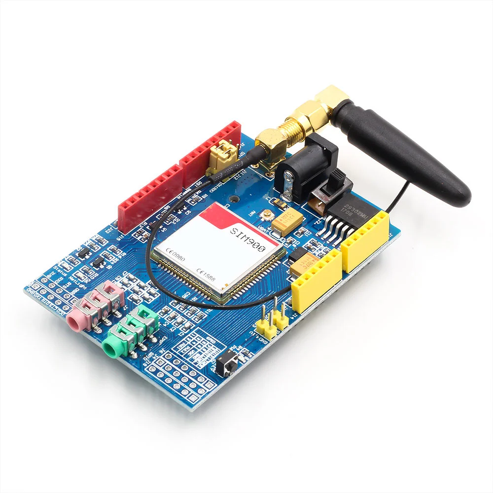 

SIM900 850/900/1800/1900 MHz GPRS/GSM Development Board Module Kit For Arduino