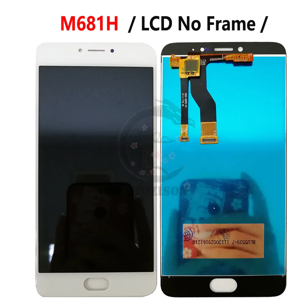 ЖК дисплей с рамкой для Meizu meilan Note 3 L681H M3 M681H кодирующий преобразователь