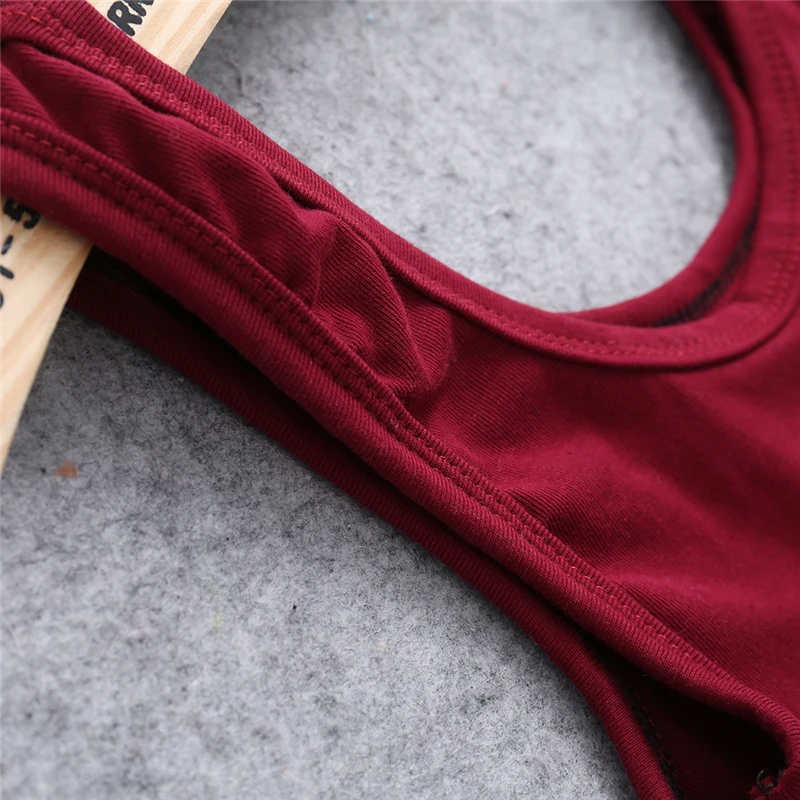 

85WB Sexy Women Plain Camisole U-neck Vest Stretchable Midriff-baring Backless Tank Tops