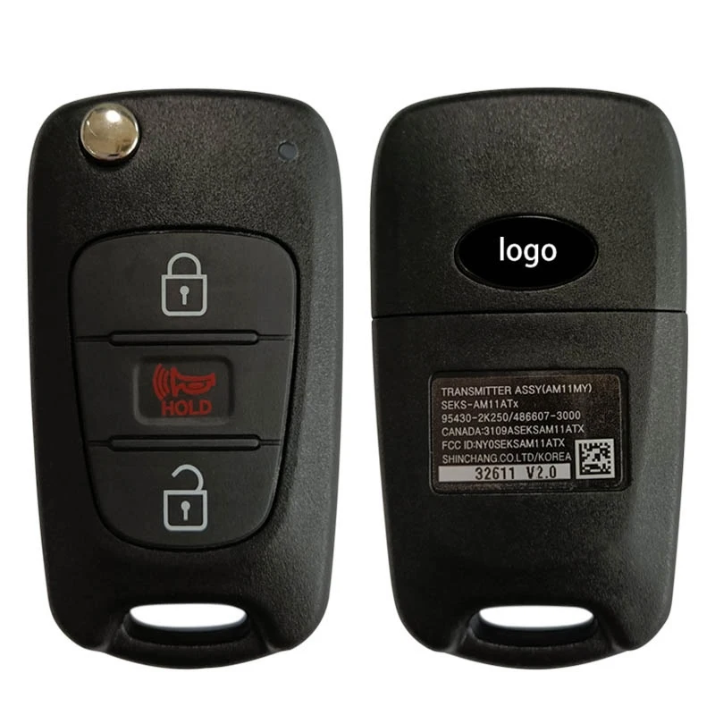 

CN051140 Original 3 Button Genuine Key For Kia Soul 2010+ Flip Remote NY0SEKSAM11ATX 315MHz 95430-2K000 95430-2K250 95430-2K240