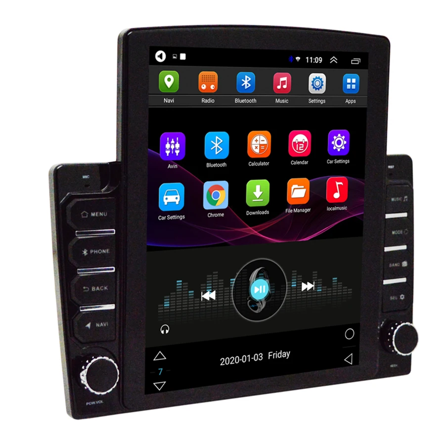 Автомагнитола car Music 1+16gb, Android 9. Магнитола 9 дюймов. Андроид авто плеер
