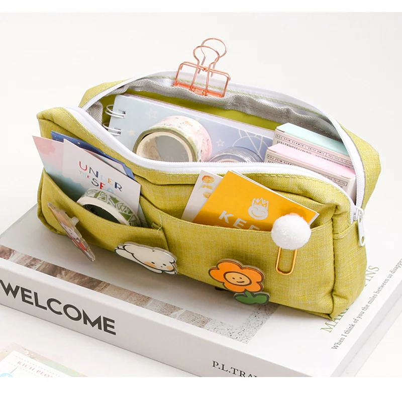 

pencil case cute pencilcases material escolar girl back to school supplies piorniki estuche piornik kawaii bag 2020 pencil box