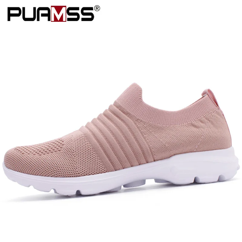 Весна 2020 Новинка Женская обувь Легкие ботинки Женские повседневные носки на