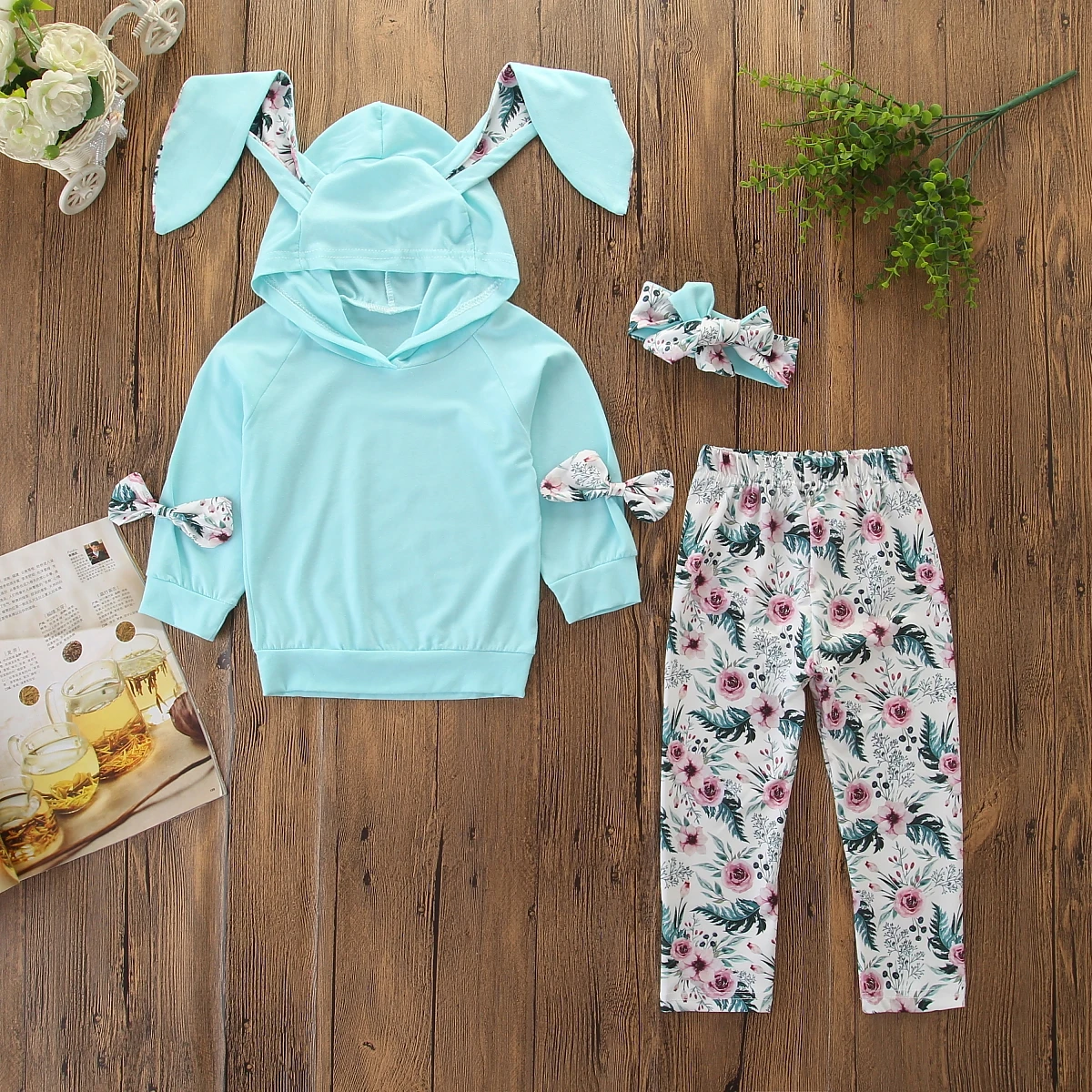 Emmababy топ с длинными рукавами для маленьких девочек, штаны, брюки, комплект повседневной одежды