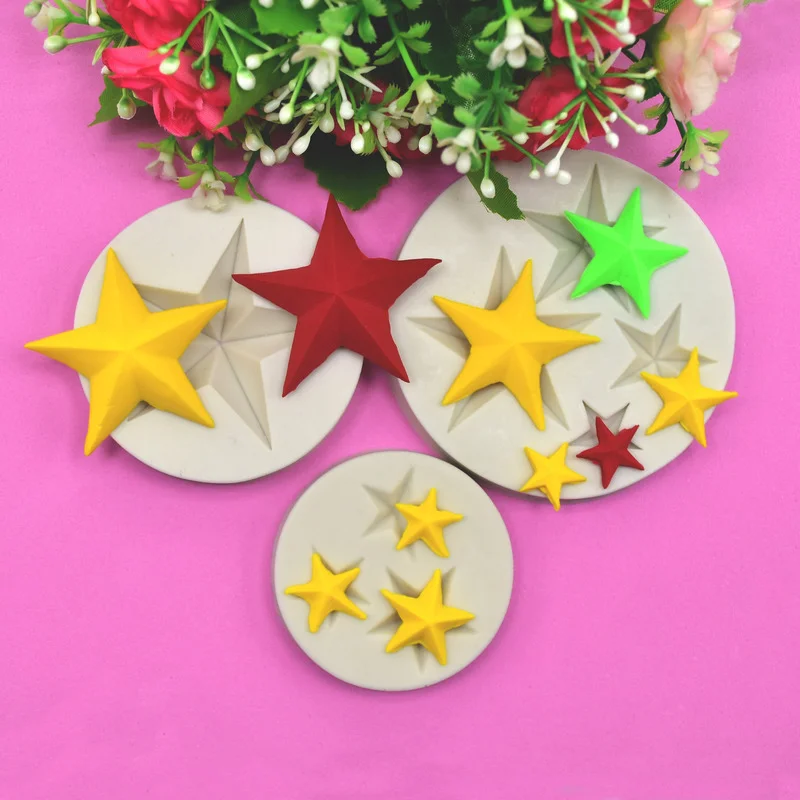 

Stars of Different Sizes Pastry Cake Mold Baking Tool Star Mold Creative Star Shape Handmade Environmentally Friendly DIY Gift