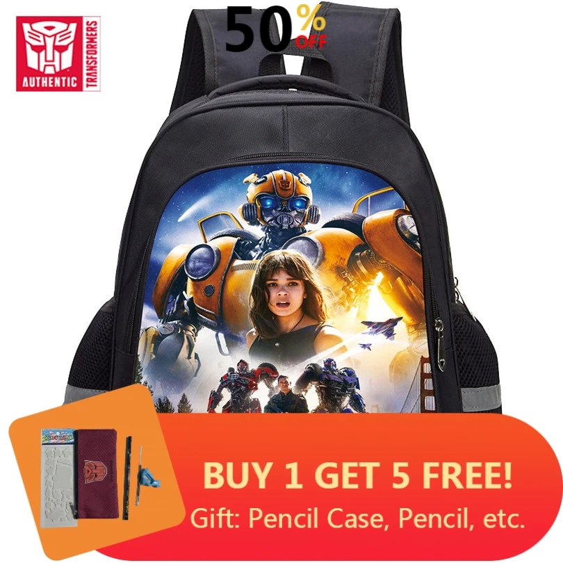 Новейший Детский рюкзак трансформеры для мальчиков школьная сумка с мультяшным
