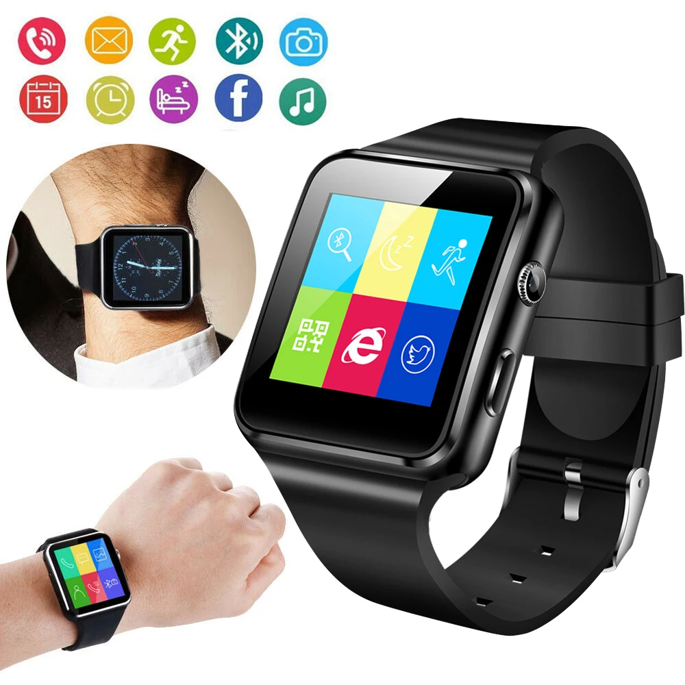 Новинка Bluetooth Смарт часы спортивный шагомер калькулятор калорий фитнес с камерой