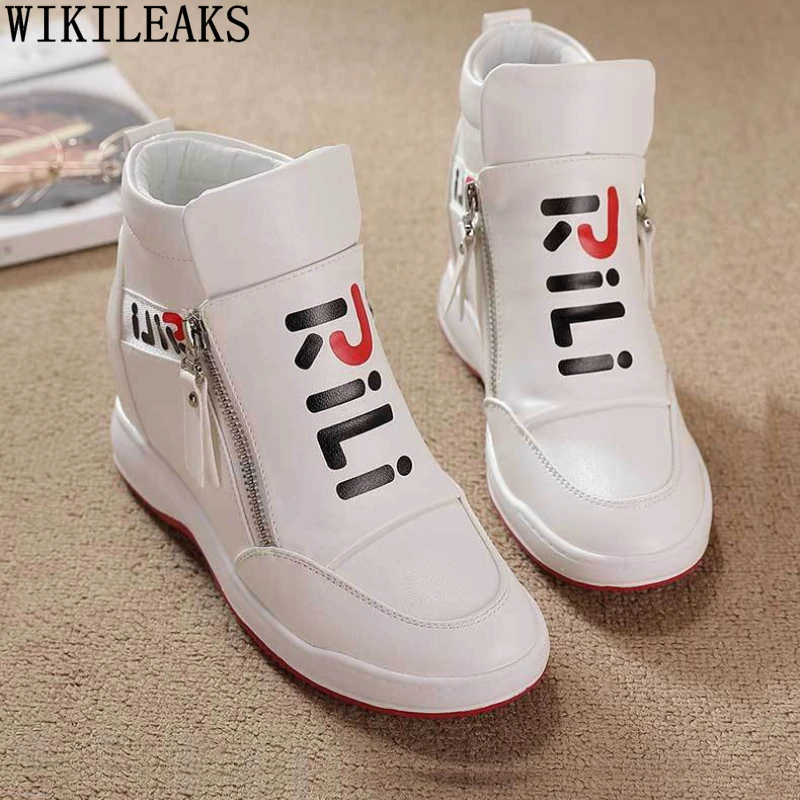 

Woman Vulcanize Shoes Platform Sneakers Women Elevator Shoes for Women 2022 Height Increasing Shoes Woman Fashion Wedge Sneakers