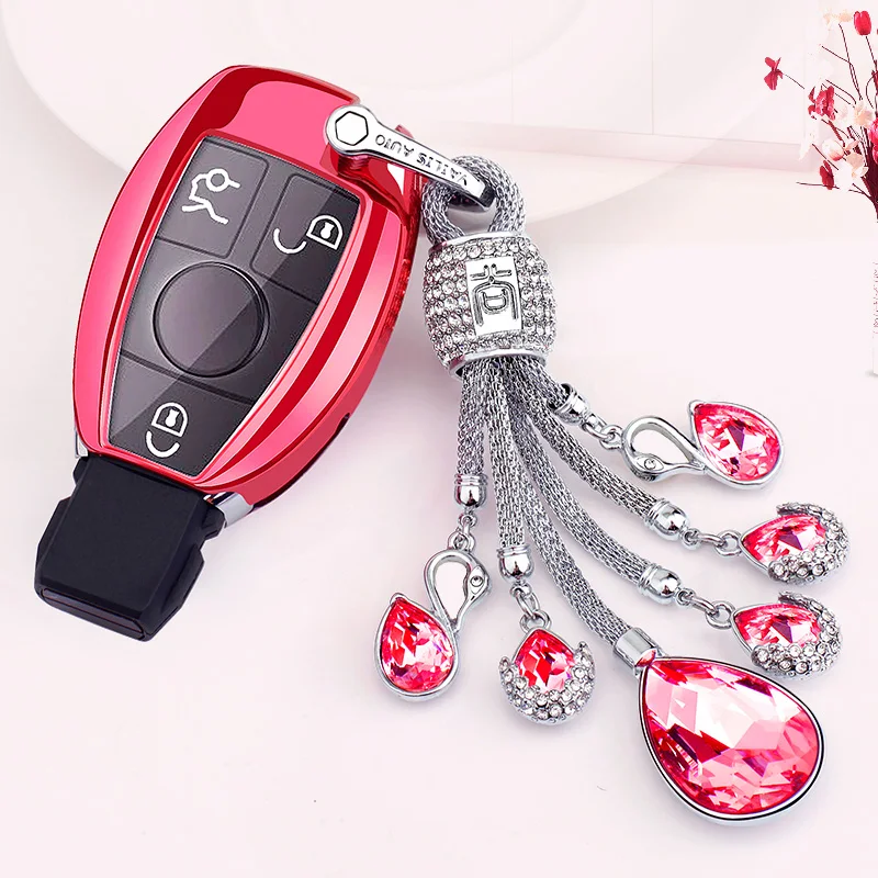 

Superior Quality TPU Car Key Case Cover Key Bag Shell Protector Suitable for Benz C200L GLC260E GLA200 Automotive Interior