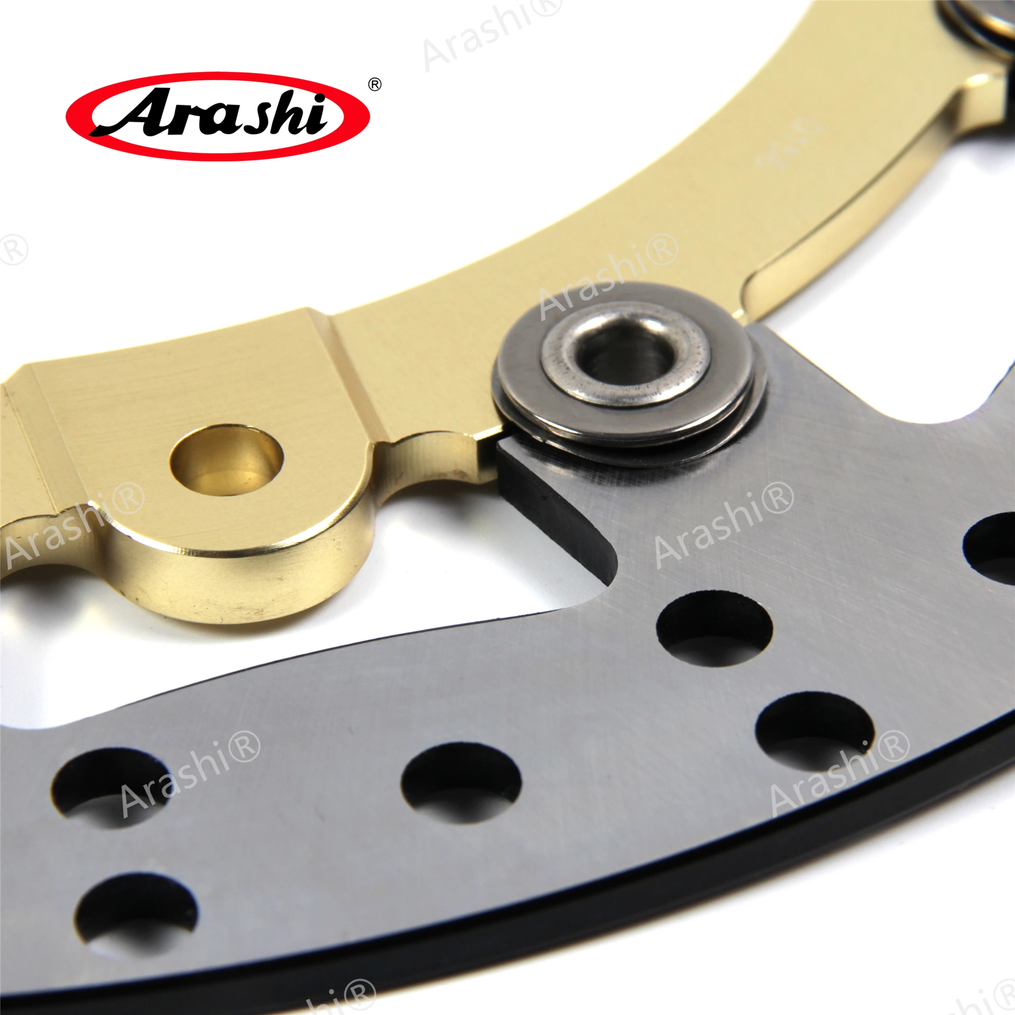 Kaufen Arashi 1 Set Für BMW HP2 1200 2006 2007 2008 2009 CNC Schwimm Vorne Hinten Bremsscheibe Rotoren Motorrad Links