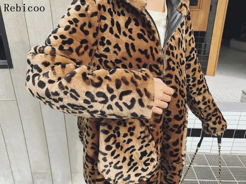 

Oversized Hooded Fake Fur Jacket Women Fluffy Shaggy Zipper Faux Fur Coat Women Winter Thicken Warm Jackets Furry Overcoat