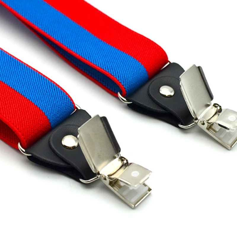 Подтяжки RAINIE SEAN желтые мужские для взрослых эластичные полосатые подтяжки