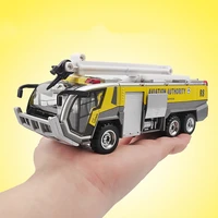 150 alloy sound and light pull back car airport fire truck toywater gun fire truck modelfree shipping
