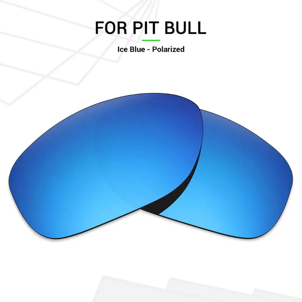 

SNARK POLARIZED Replacement Lenses for Oakley Pit Bull Sunglasses Ice Blue