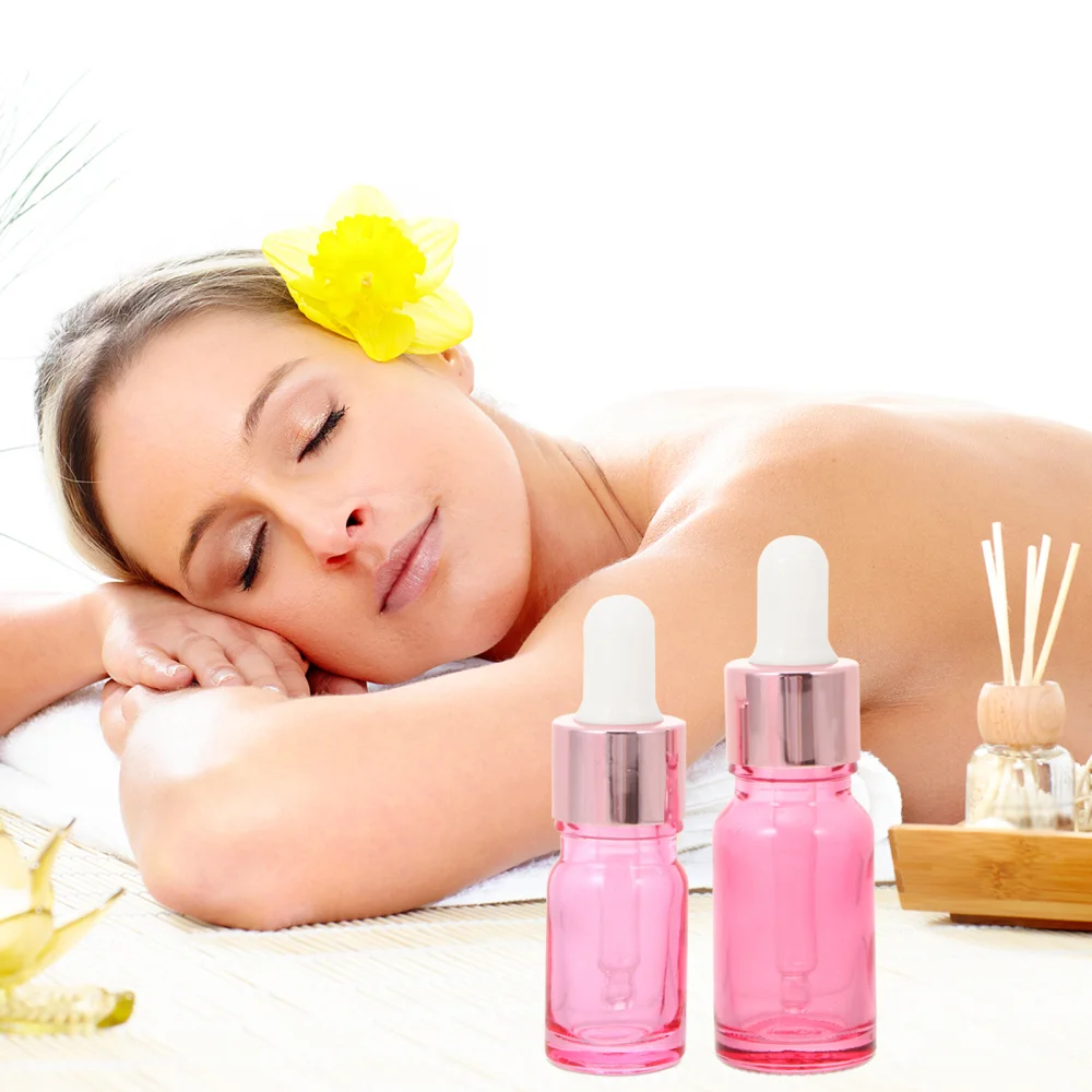 

10Pcs Portable Dropper Bottles Glass Essential Bottles Travel Bottles )