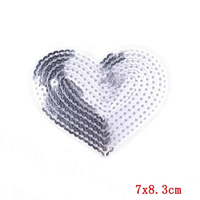 Разноцветные патчи со звездами блестками термоклейкие на одежду детская ткань