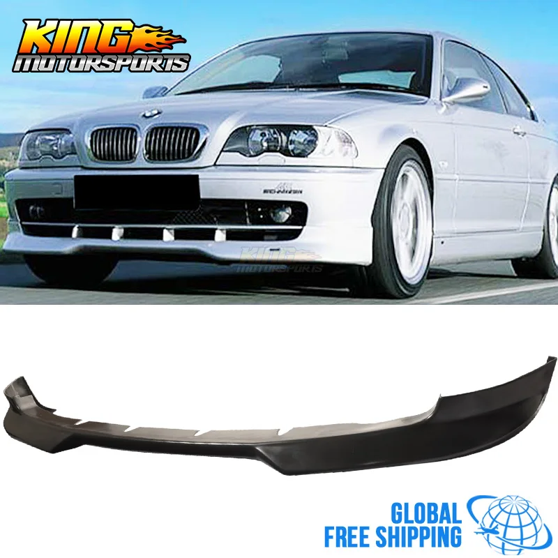 Спойлер для переднего бампера подходит 99 03 BMW E46 3 Series 2Dr купе H Style Уретановый