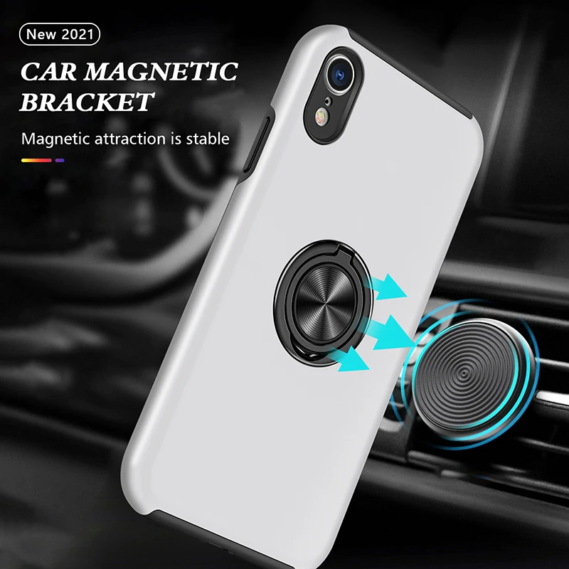 

Shakeproof Soft Silica magnetic force Phone Case For iPhone 11 Pro Max Mini 12 Pro XR X XS MAX 7 or 8 plus Car bracket mobile