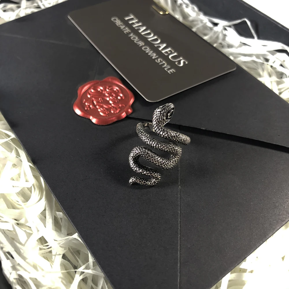 Серебряное кольцо змея, Томас Стиль Glam мода хорошее украшение для женщин, Ts подарок в 925 пробы серебро, Супер предложения