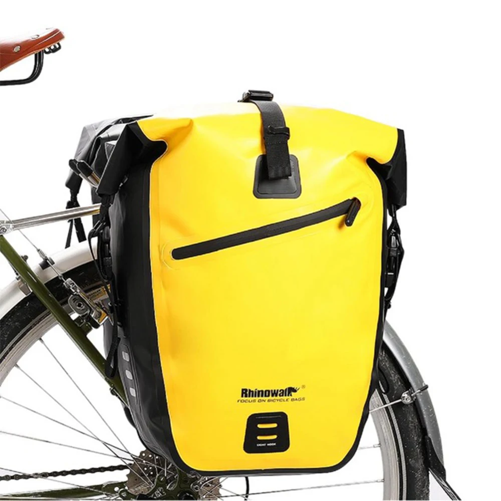 

Waterproof Bike Bag 27L Travel Cycling Bag Basket Bicycle Rear Rack Tail Seat Trunk Bags bicycle bags & panniers