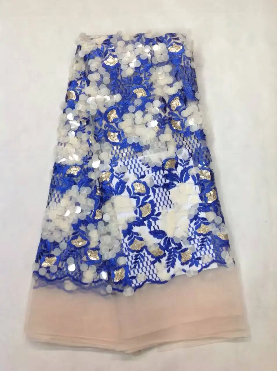 

Новейшее нигерийское кружево 2021 блестящая ткань Высокое качество Африканское синее кружево ткань вышивка тюль сетка кружево для свадьбы ...