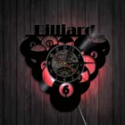 Виниловые настенные Часы в форме бильярда, креативные ретро ностальгические настенные Часы, настенные Часы, домашний декор, Часы На Стену