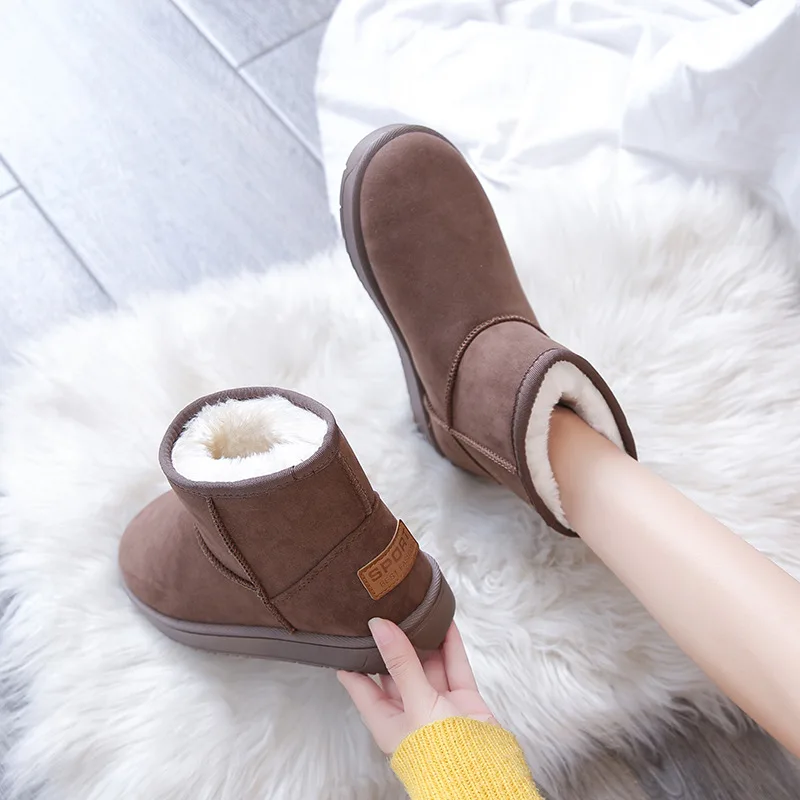 Snow Boots 2021 Women Winter Platform Ankle Shoes Plush Warmth Bottes Female Sports Casual Ladies High Quality Botas De Mujer | Обувь