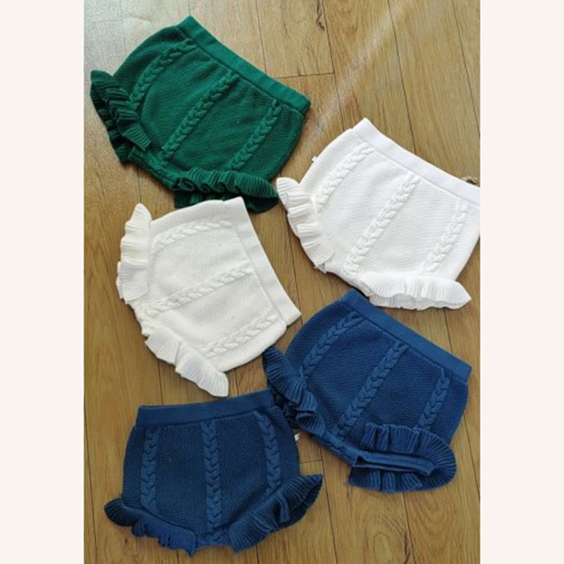 

Vintage Pricness Girls Shorts Summer Cotton Knit Ruffles Lace Edge Short Pants for Girls Clothes Children Beach Short Outfits