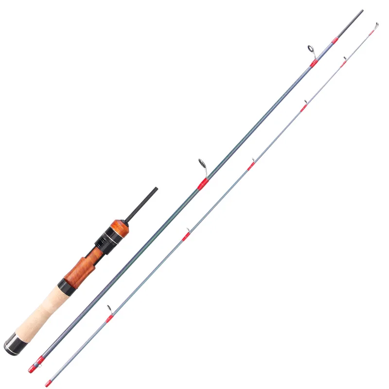 

40t carbon Ul spinning casting rod 1.4m 1.57m ultralight soft solid tip Stream Tackle Trout 3 Section Travel lure fishing Rods