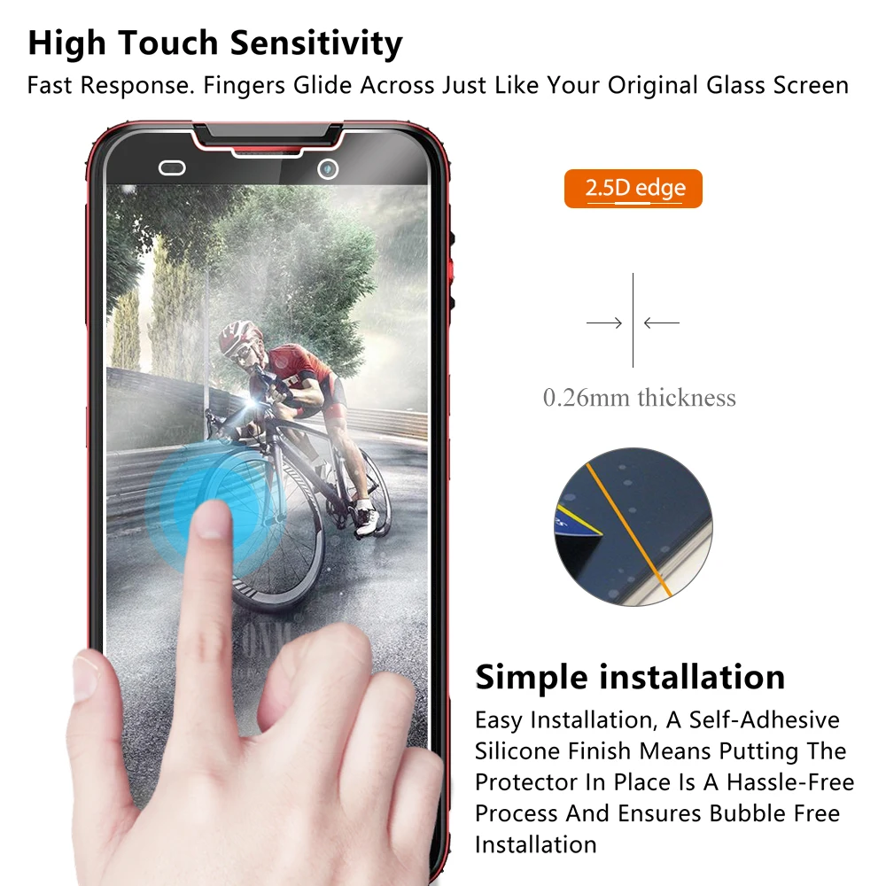Закаленное стекло для CUBOT QUEST 2 шт. защитная пленка экрана | Мобильные телефоны и