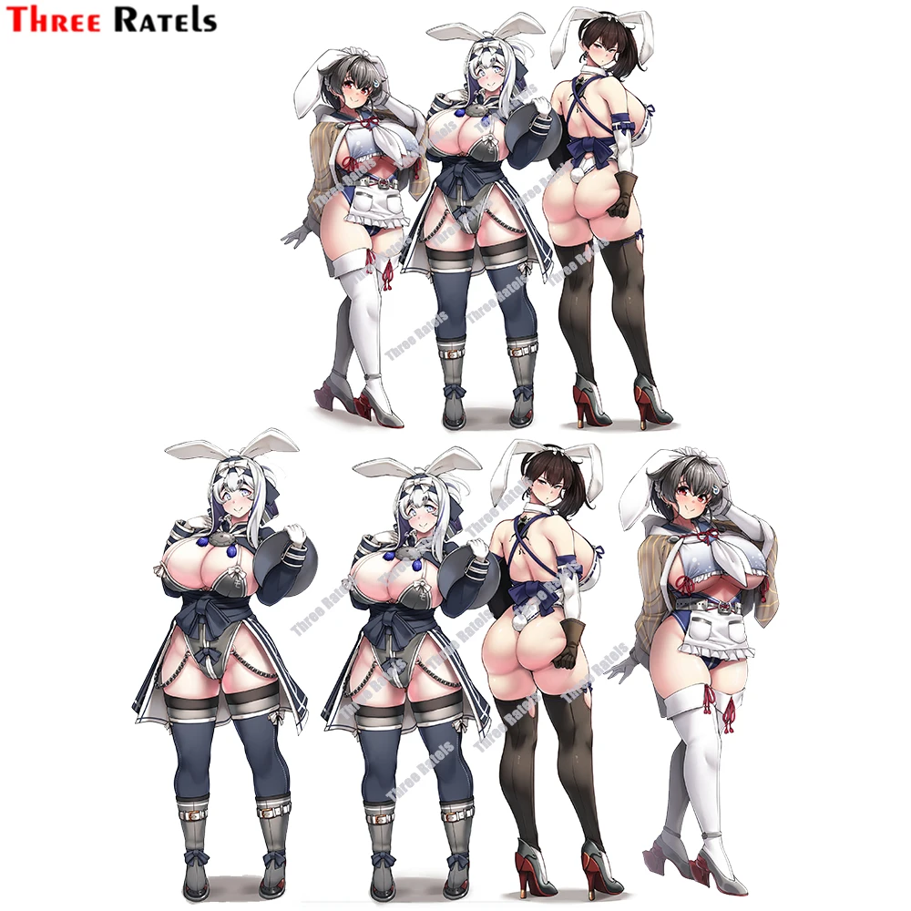 

Three Ratels D665 Kaga Kamoi и Jingei Kantai Коллекция автомобильных наклеек наклейка аниме фотография наклейки Pa