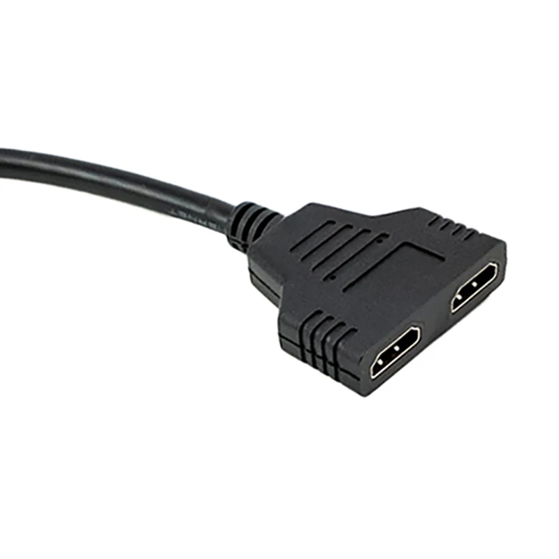 Кабель-адаптер HDMI-совместимый со штекером на двойной женский сплиттер-адаптер