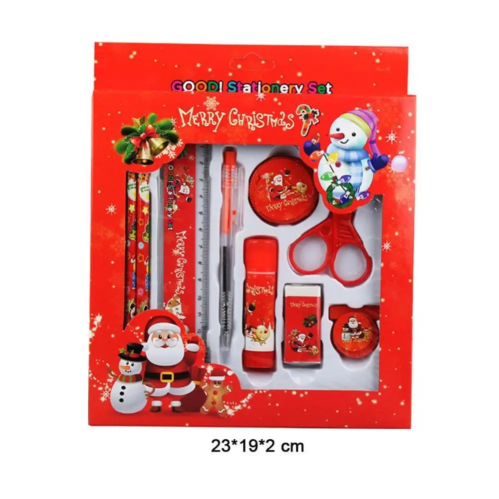 7 шт./компл. Многофункциональный стационарный набор карандашная линейка ластик