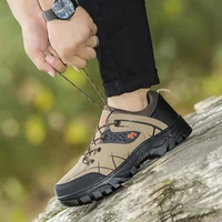 2021 autumn new outdoor mountaineering shoes men hiking shoes comfortable casual work cold dip men shoes men fashion sneakers