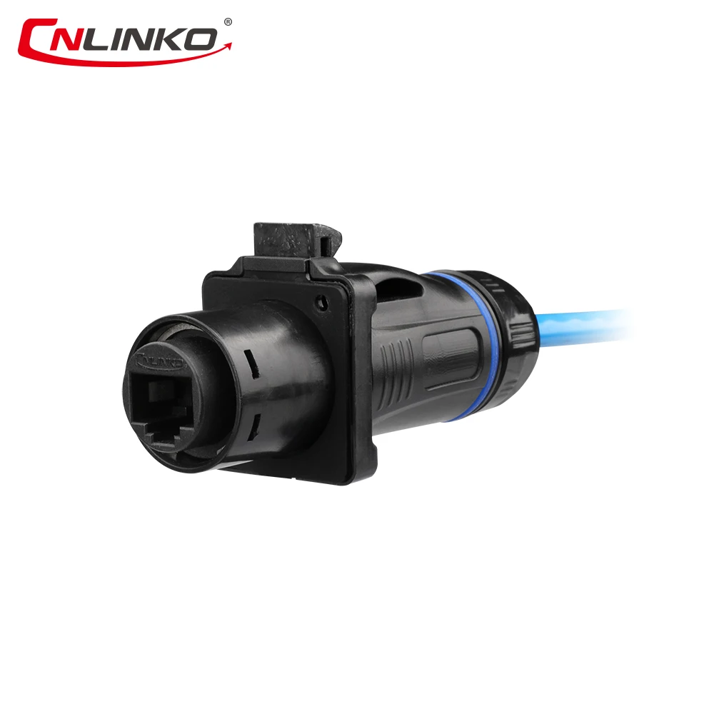 Новинка светодиодный Разъем M24 IP65 RJ45 водонепроницаемый разъем rj45 штекер и