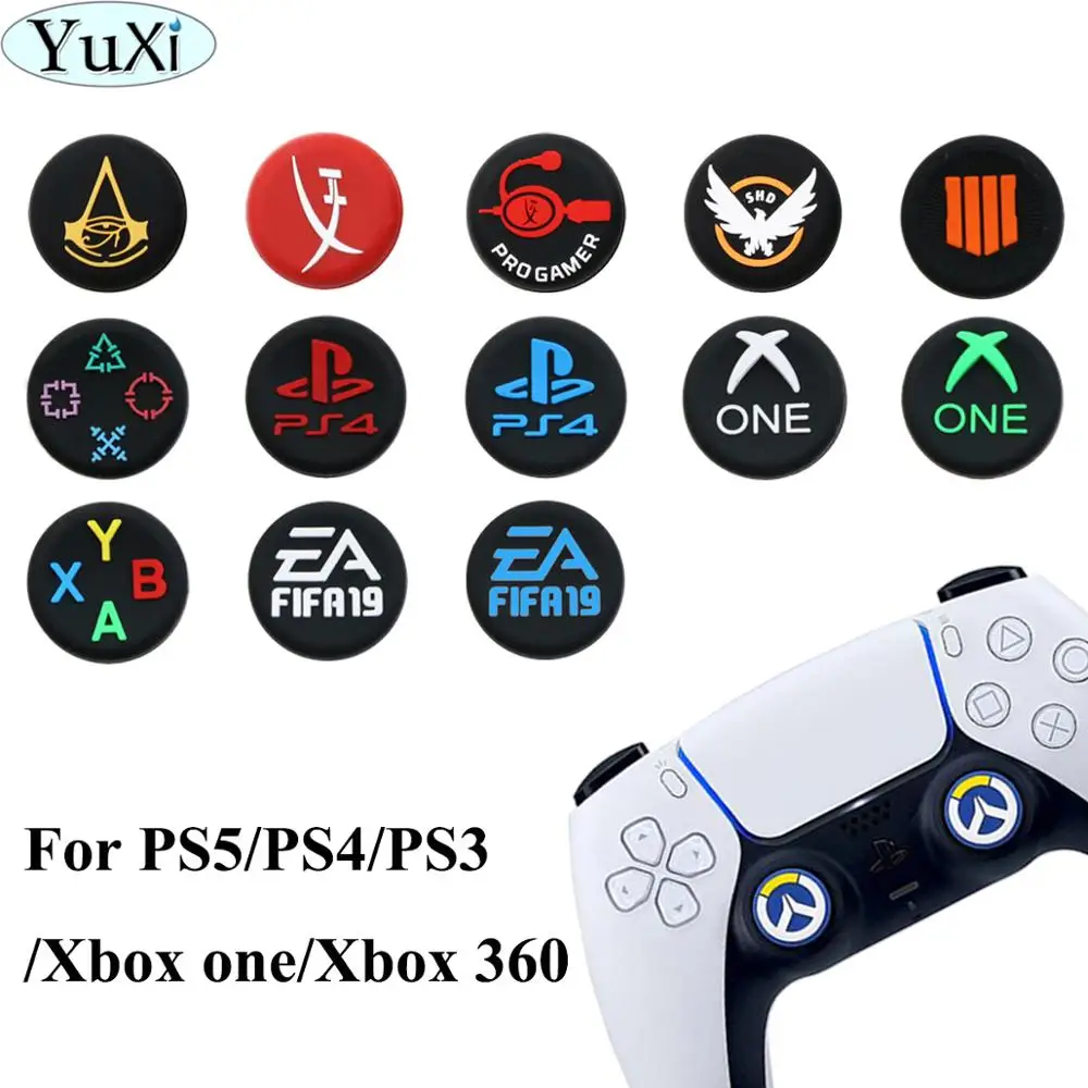 

YuXi 1PCS Silicone Thumb Stick Grip Cap Thumbstick Joystick Cover Case For PS3 PS5 PS4 for Xbox 360 /One Switch Pro Controller