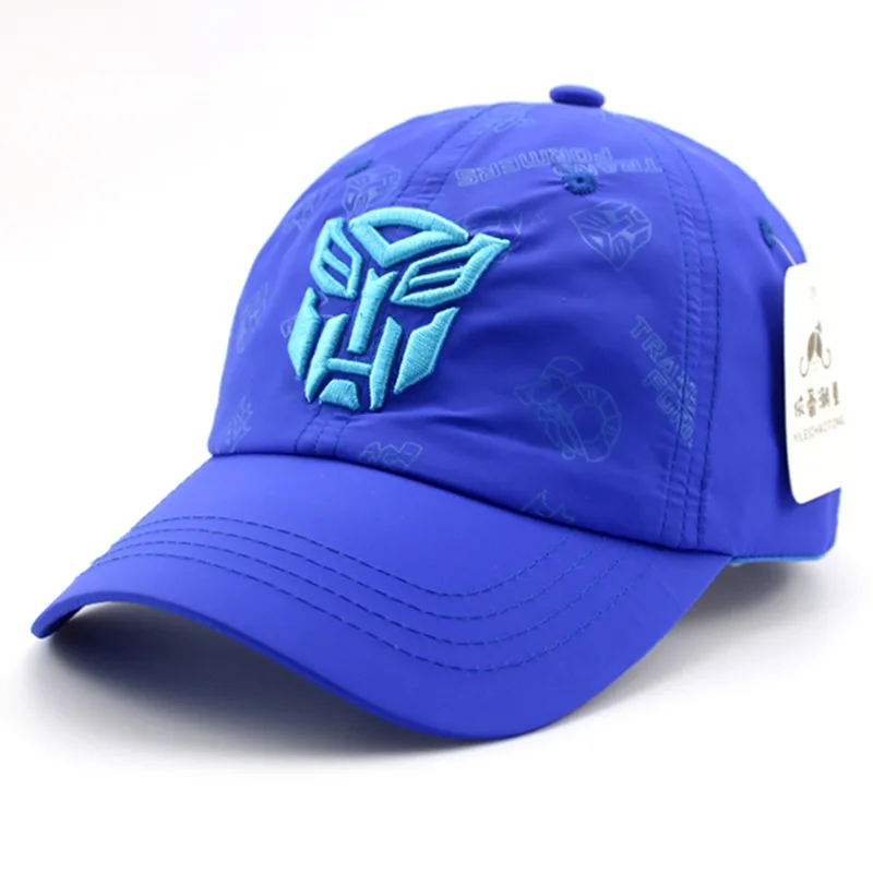 

New Fashionable Multicolor Children's hat cartoon Transformers boys and girls sunshade cap breathable quick drying cap