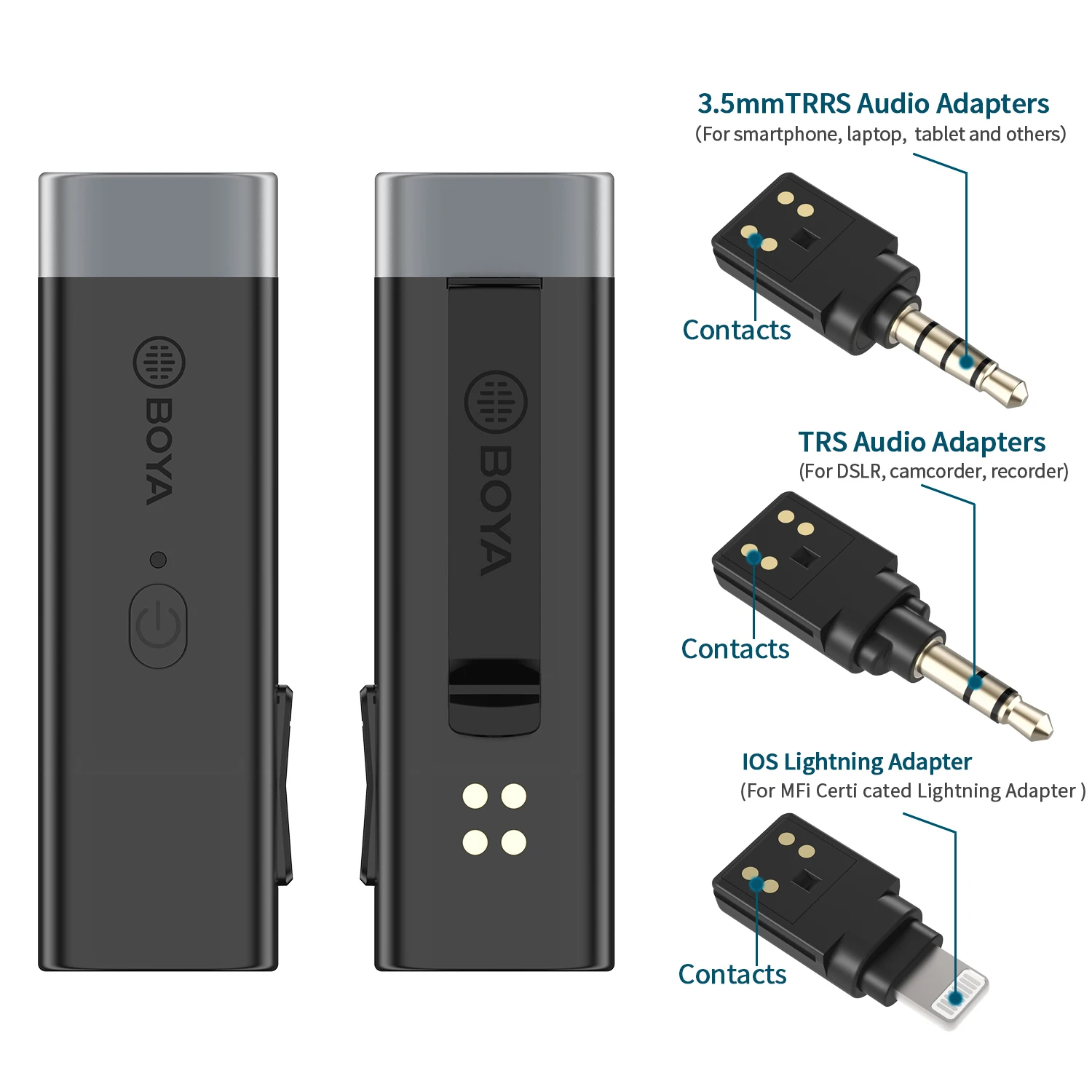 BOYA BY-WM3 2.4GHz Wireless Microphone System for Smartphones Tablets DSLR Videographer Content Creator Avid Vlogger More | Электроника