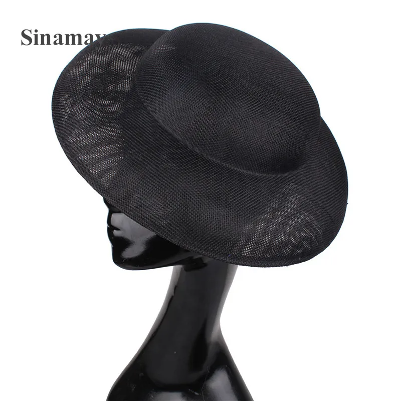 Круглая шляпа тарелка Sinamay вдохновленная Вуалетка аксессуары для волос сделай